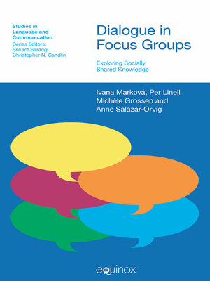 cover image of Dialogue in Focus Groups